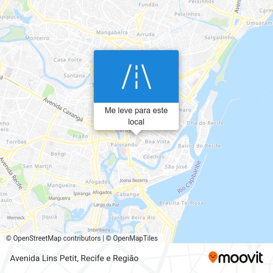 Avenida Lins Petit mapa