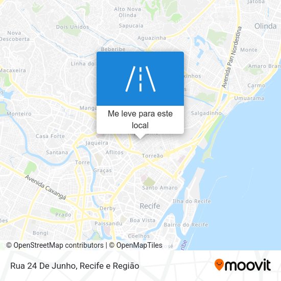 Rua 24 De Junho mapa
