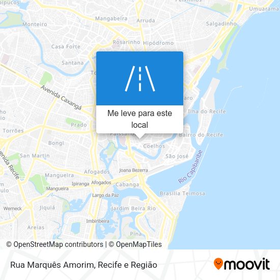 Rua Marquês Amorim mapa