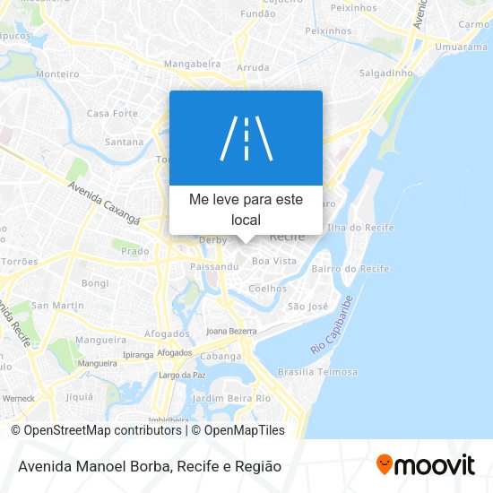 Avenida Manoel Borba mapa