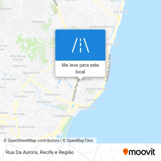 Rua Da Aurora mapa
