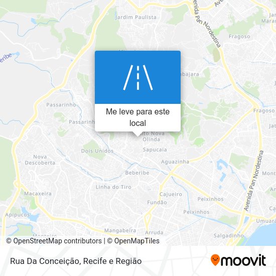 Rua Da Conceição mapa