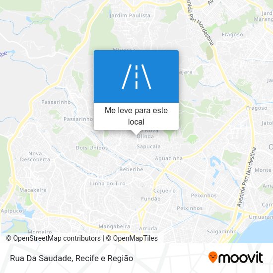 Rua Da Saudade mapa