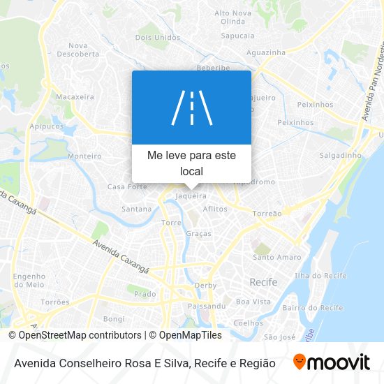 Avenida Conselheiro Rosa E Silva mapa