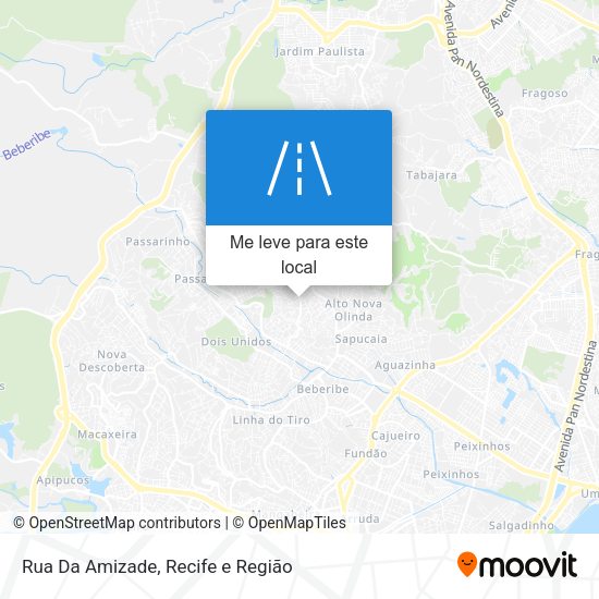 Rua Da Amizade mapa