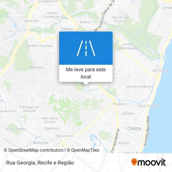 Rua Georgia mapa