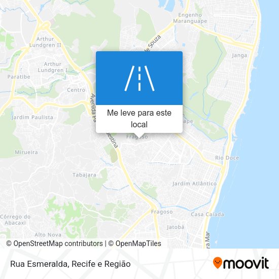 Rua Esmeralda mapa