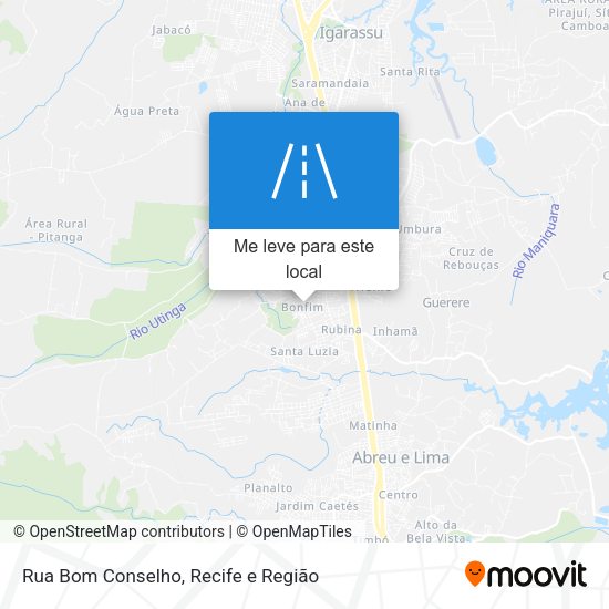 Rua Bom Conselho mapa