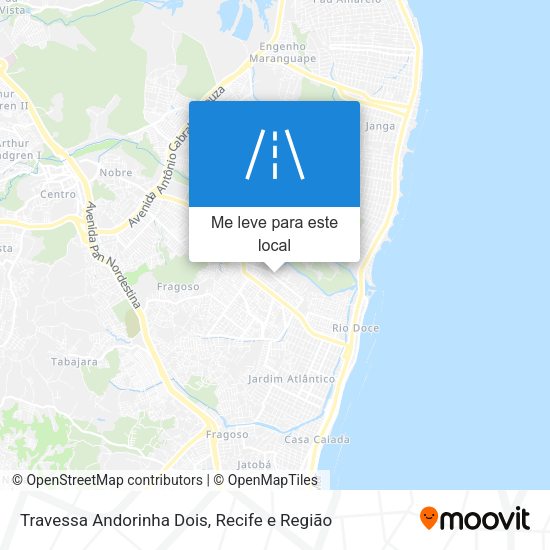 Travessa Andorinha Dois mapa