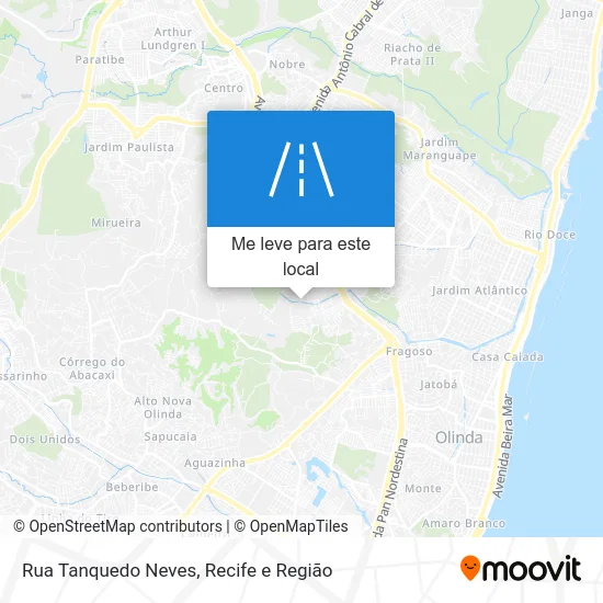 Rua Tanquedo Neves mapa