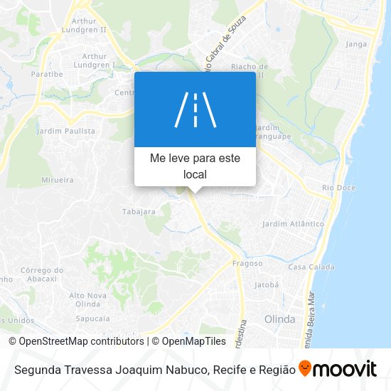 Segunda Travessa Joaquim Nabuco mapa