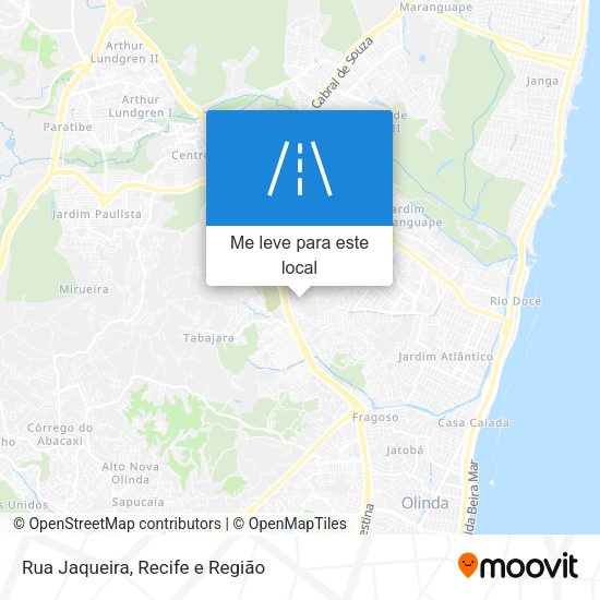 Rua Jaqueira mapa