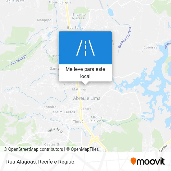 Rua Alagoas mapa