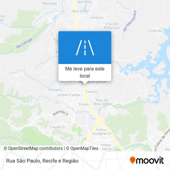 Rua São Paulo mapa