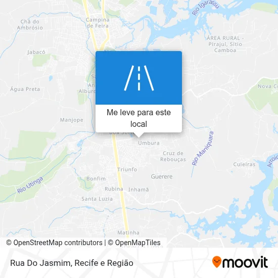 Rua Do Jasmim mapa