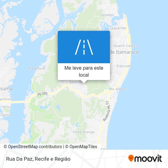Rua Da Paz mapa