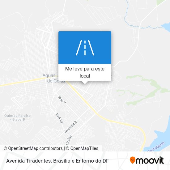 Avenida Tiradentes mapa