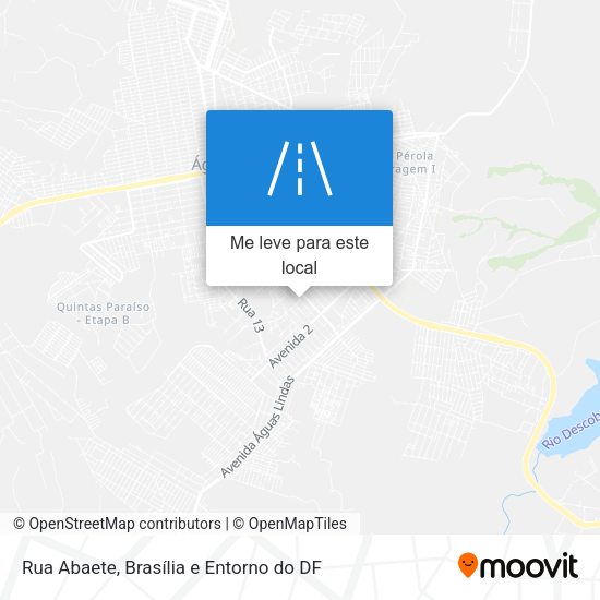 Rua Abaete mapa