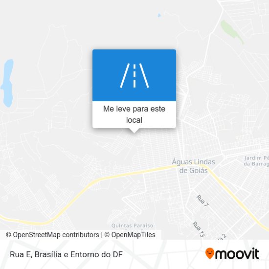 Rua E mapa