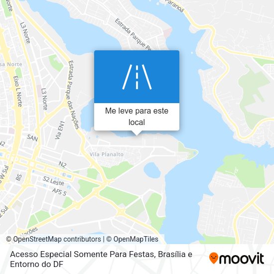 Acesso Especial Somente Para Festas mapa