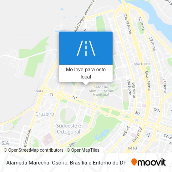 Alameda Marechal Osório mapa