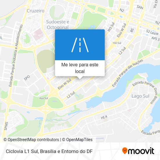 Ciclovia L1 Sul mapa