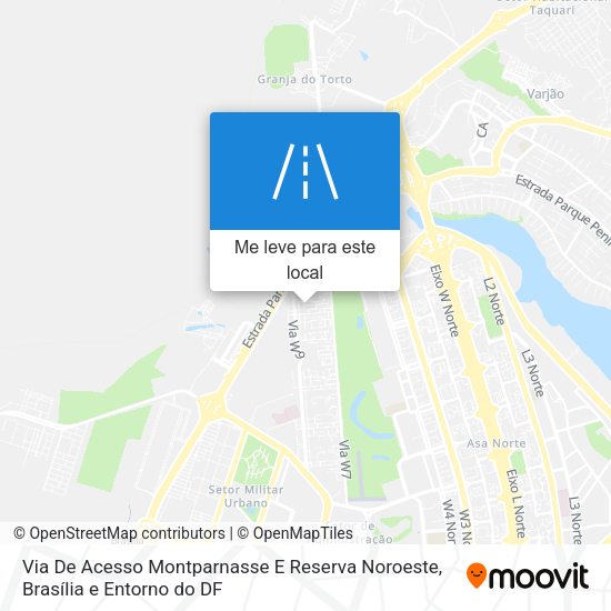 Via De Acesso Montparnasse E Reserva Noroeste mapa