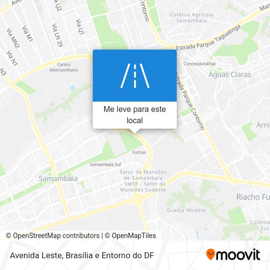 Avenida Leste mapa
