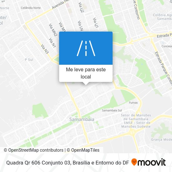 Quadra Qr 606 Conjunto 03 mapa