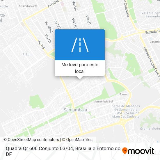 Quadra Qr 606 Conjunto 03/04 mapa