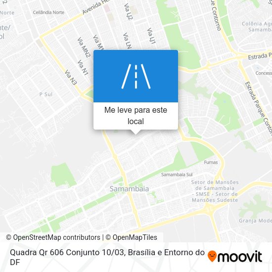 Quadra Qr 606 Conjunto 10/03 mapa