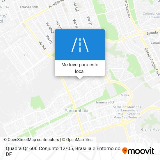 Quadra Qr 606 Conjunto 12/05 mapa