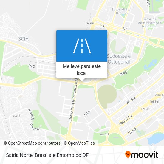 Saída Norte mapa