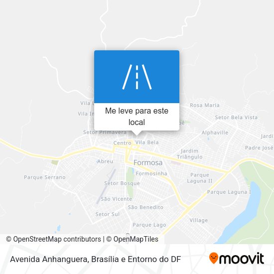 Avenida Anhanguera mapa