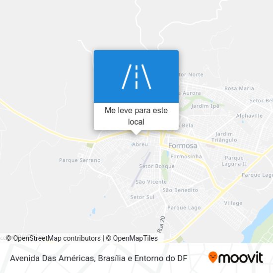 Avenida Das Américas mapa
