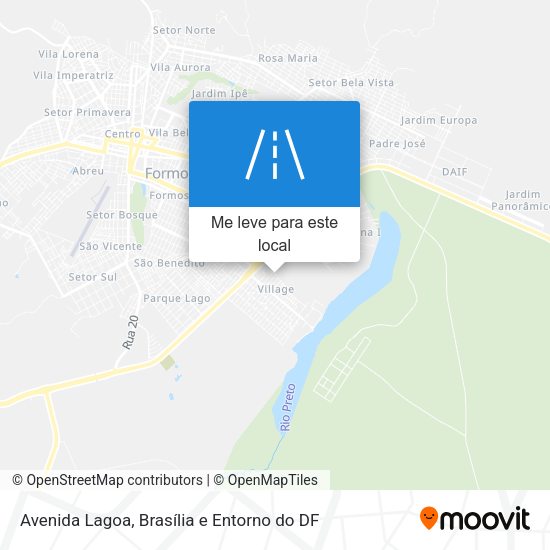 Avenida Lagoa mapa