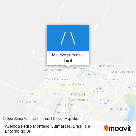 Avenida Pedro Monteiro Guimarães mapa