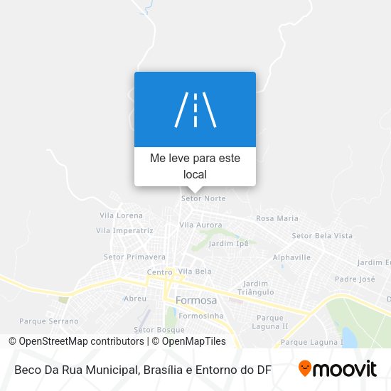 Beco Da Rua Municipal mapa