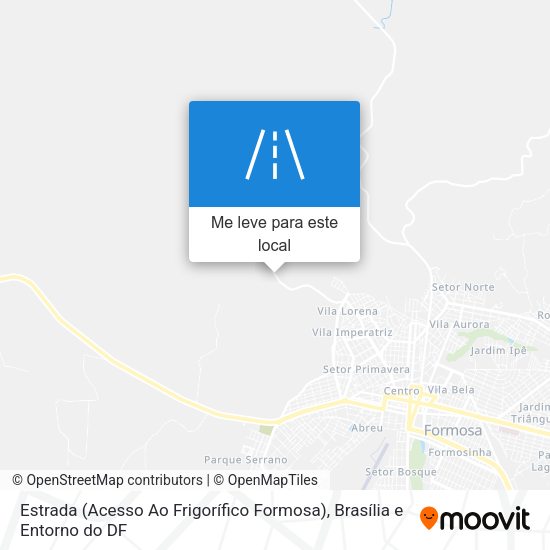 Estrada (Acesso Ao Frigorífico Formosa) mapa