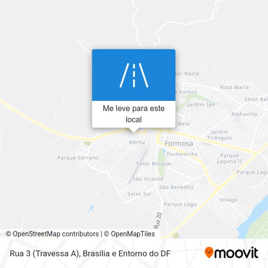 Rua 3 (Travessa A) mapa