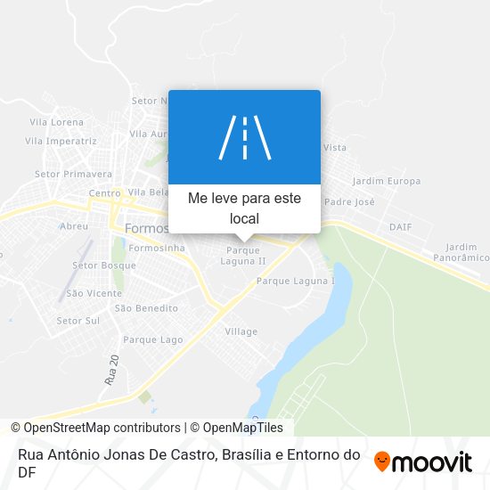 Rua Antônio Jonas De Castro mapa
