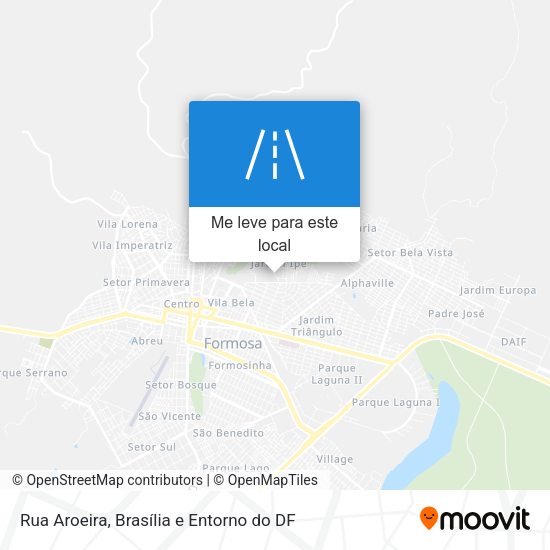 Rua Aroeira mapa