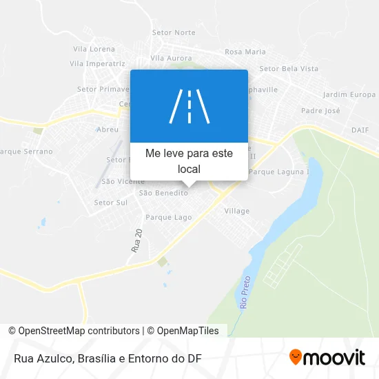 Rua Azulco mapa