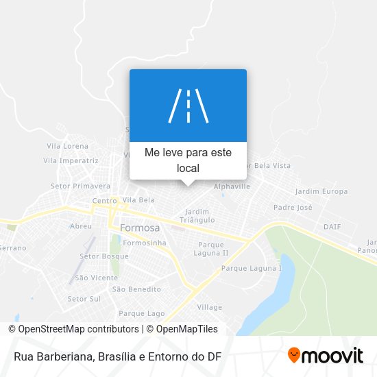 Rua Barberiana mapa