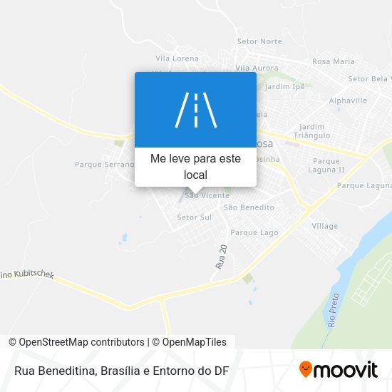 Rua Beneditina mapa