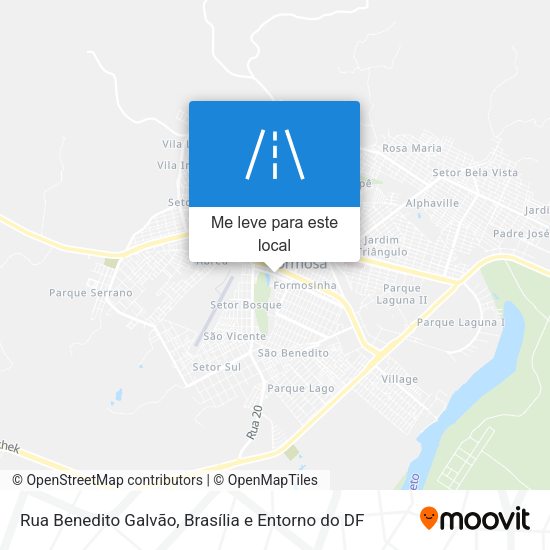 Rua Benedito Galvão mapa