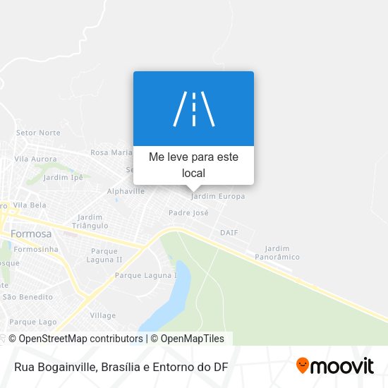 Rua Bogainville mapa