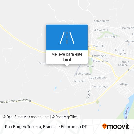 Rua Borges Teixeira mapa