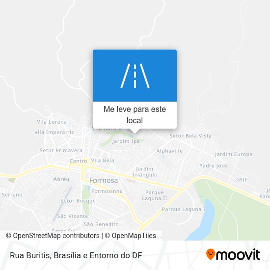 Rua Buritis mapa