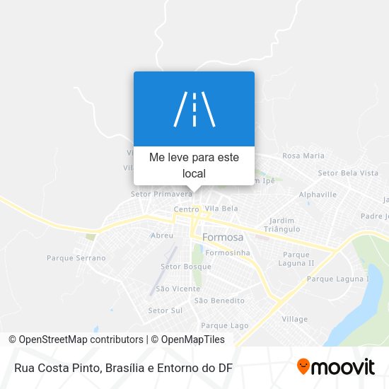 Rua Costa Pinto mapa